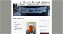 Desktop Screenshot of devilsgatebrewing.com